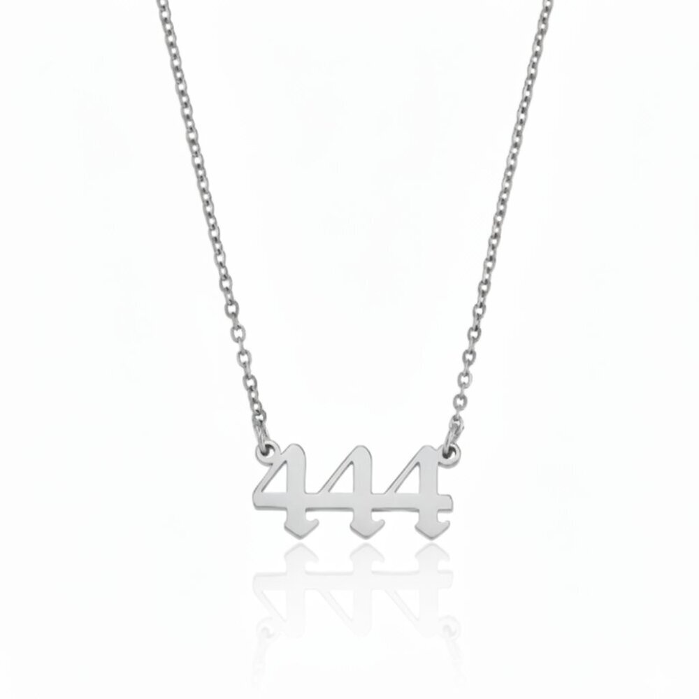 Angel Number 444 Protection Stainless Steel Necklace